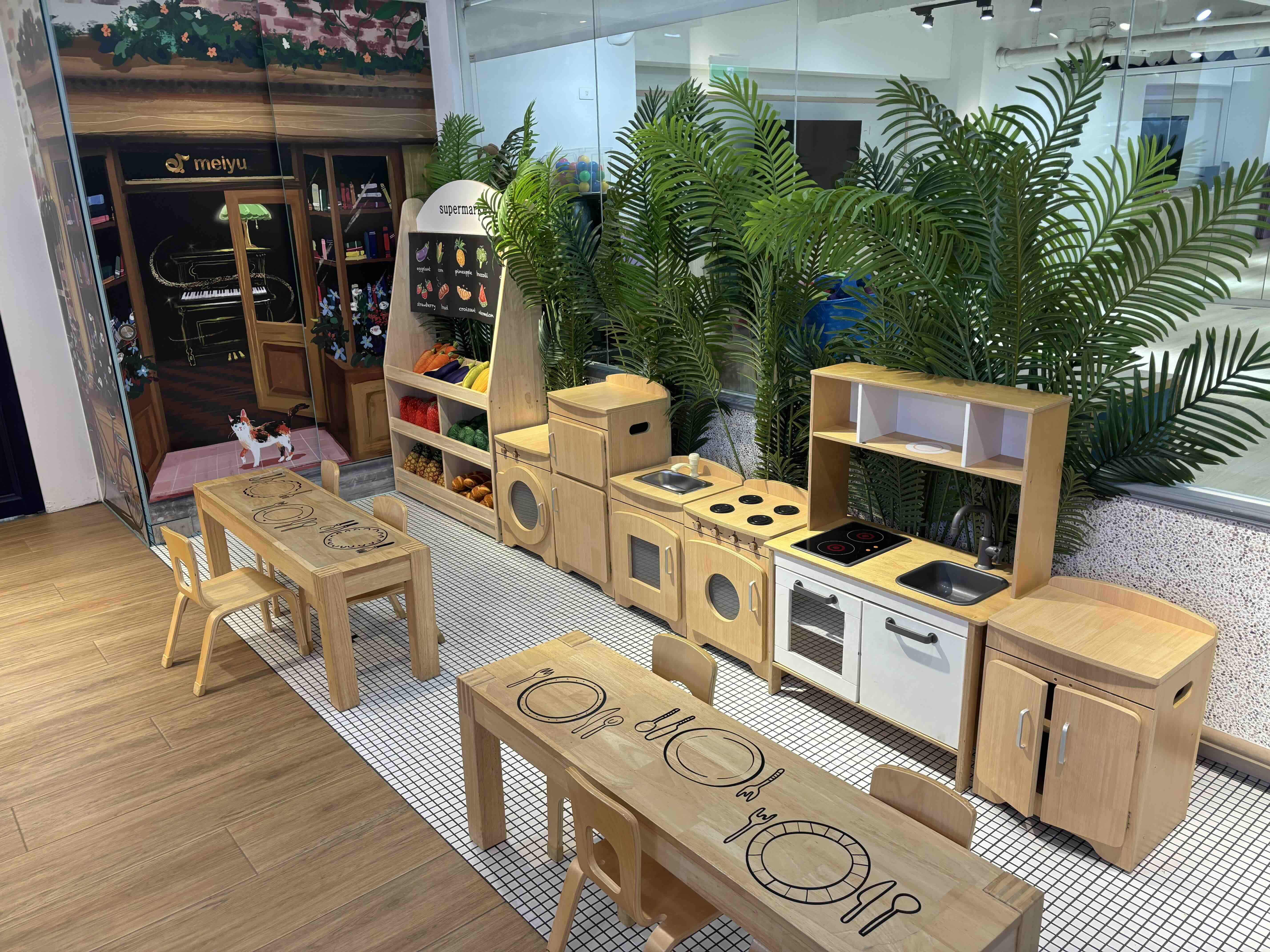 美育板橋旗艦店公共空間｜美育獨家教學系統